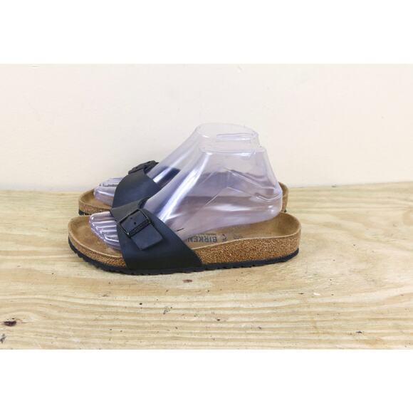 Birkenstock Shoes - Birkenstock Sandals 8 Narrow Madrid sandals Black Birko-Flor Slides Buckle Shoes